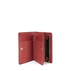 Peter Pan Medium leather wallet with double opening, red