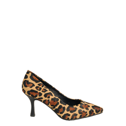 Aristogatti High heel court shoes in animal leather, beige, 38 EU