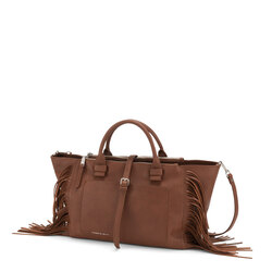 Re Leone Large handbag with fringes, leather