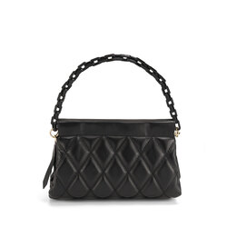Cappuccetto Rosso Quilted leather crossbody bag, black
