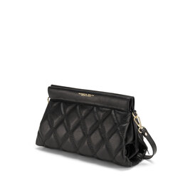 Cappuccetto Rosso Quilted leather crossbody bag, black