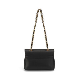 Yale Crossboby bag with appliqués and chain, black