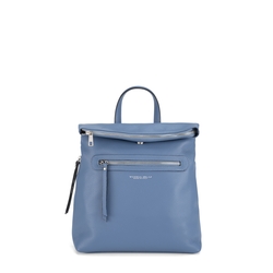 Tosca Blu Essential Genuine leather backpack, blue