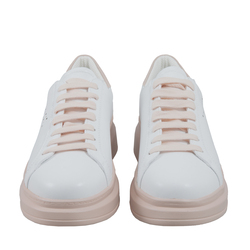Bellaria Two-tone leather sneaker, white, 36 EU