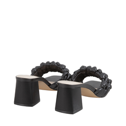 Chioggia Mid-heel woven slipper, black, 40 EU