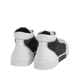 Alghero Sneaker alta in tessuto con rete, bianco, 41 EU