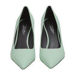 Grotta Azzurra High heel court shoes in leather, green, 37 EU