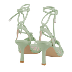 Cervia High heel ankle strap sandal, green, 38 EU