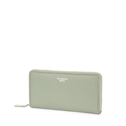 Nocciola Large zip-around leather wallet, green