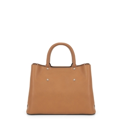 Anemone Handbag with metal studs, brown