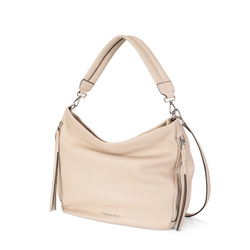 Nocciola Leather slouchy bag, pink