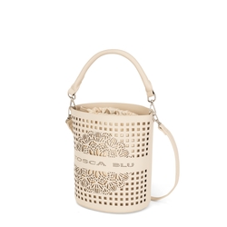 Bergamotto Honeycomb bucket bag , natural