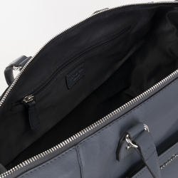Biancospino Large leather handbag, blue