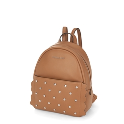 Anemone Backpack with appliqués, brown