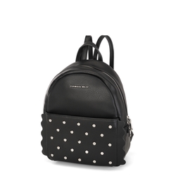 Anemone Backpack with appliqués, black