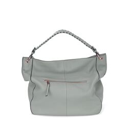 Peonia Leather slouchy bag, light blue