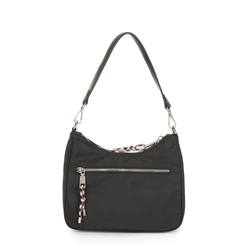 Life Slouchy bag with coin purse, black