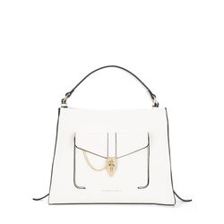 Camelia Medium handbag, white