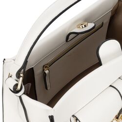 Camelia Medium handbag, white