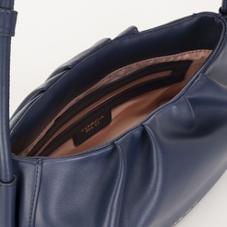 Mandarino Small leather crossbody bag, blue