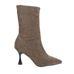Strasburgo Lycra Lurex ankle boot, gold, 40 EU