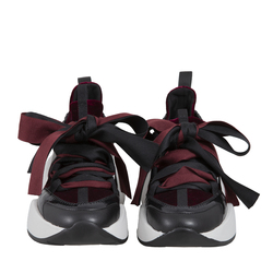 Helsinky Sneaker Running in Velvet , burgundy, 35 EU