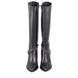 St Moritz Ankle boot in calfskin, black, 38 EU