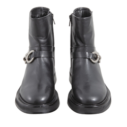 Monaco Ankle boot in calfskin, black, 37 EU