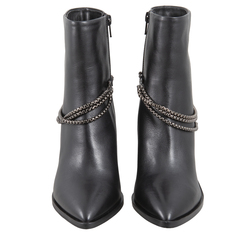 St Moritz Ankle boot in calfskin, black, 41 EU