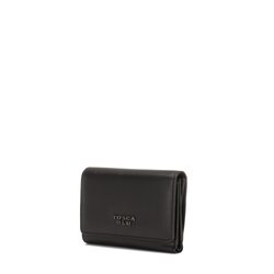 Avana Medium wallet with flap, black