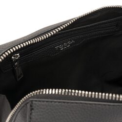 New York Double slider shoulder bag, black