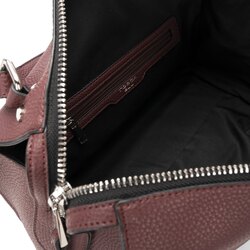 New York Semi-rigid shoulder bag, bordeaux