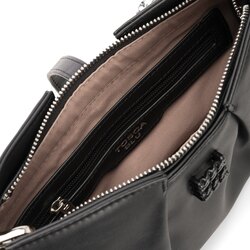 Tokyo Clutch bag with pleats, black