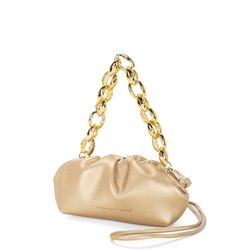 Dubai Soft mini clutch bag, gold
