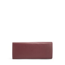 Basic Wallets Leather keyring, dark red