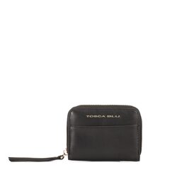Waves Small zipped wallet, black