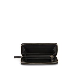 Canada Large leather zipped wallet, black