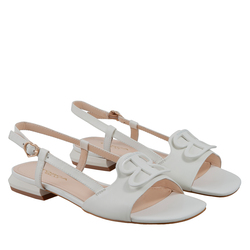 Gladiolus Sandal In Nappa, milk, 38 EU