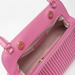 Pleated Clutch Bag, fuchsia, taglia unica EU
