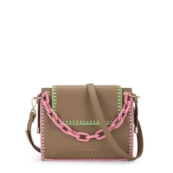 Medium Bag With Flap, hazelnut, taglia unica EU