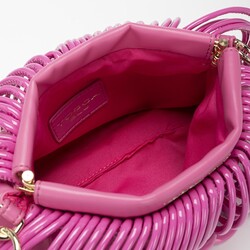 Candy Clutch Bag With Laces, fuchsia, taglia unica EU