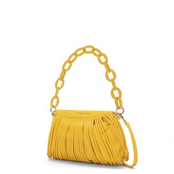 Candy Clutch Bag With Laces, yellow, taglia unica EU