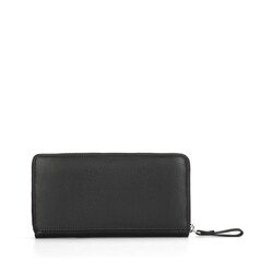 Large Wallet With Shirley Zipper, black, taglia unica EU