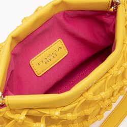 Candy Braided Clutch Bag, yellow, taglia unica EU