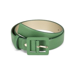 Leather Belt, green, 095 EU