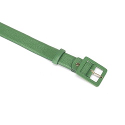 Leather Belt, green, 095 EU