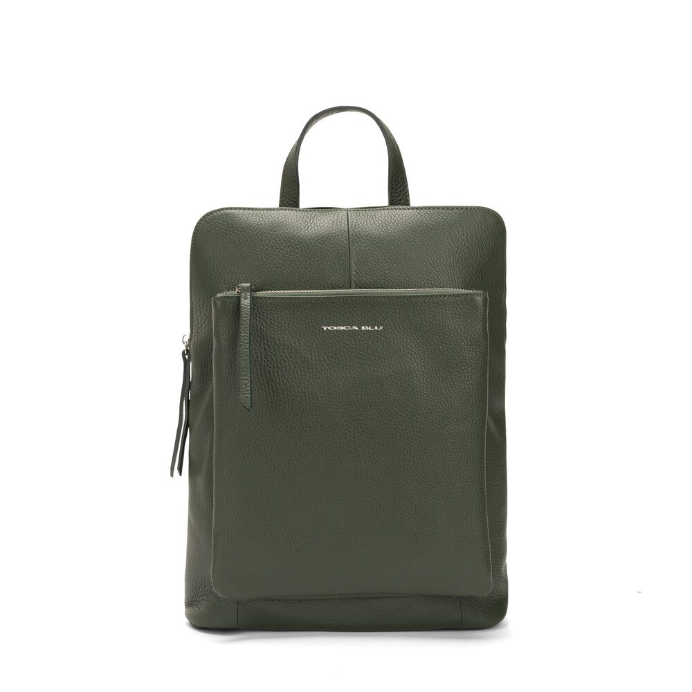 Tosca Blu - Tosca Blu Essential Leather u-zip backpack