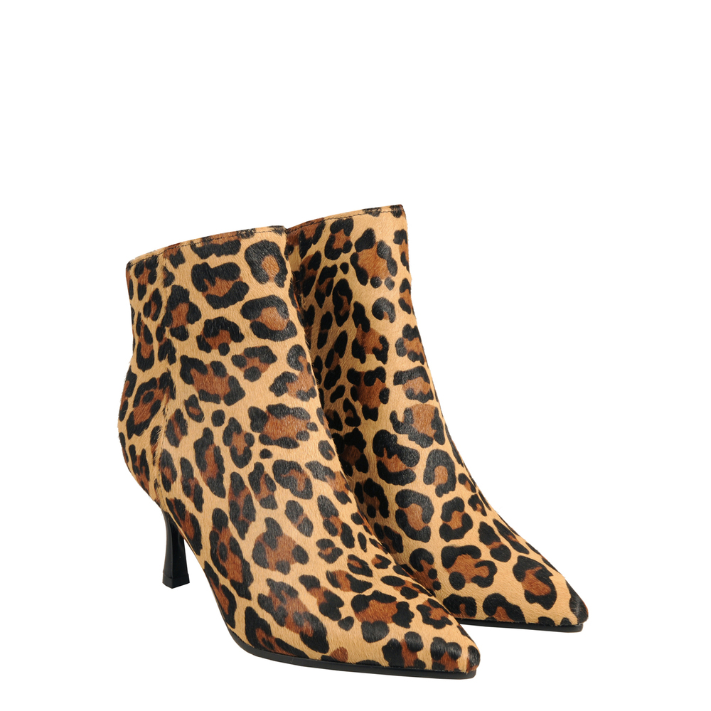 Tosca Blu Studio - Aristogatti Animalier leather high-heeled ankle boot