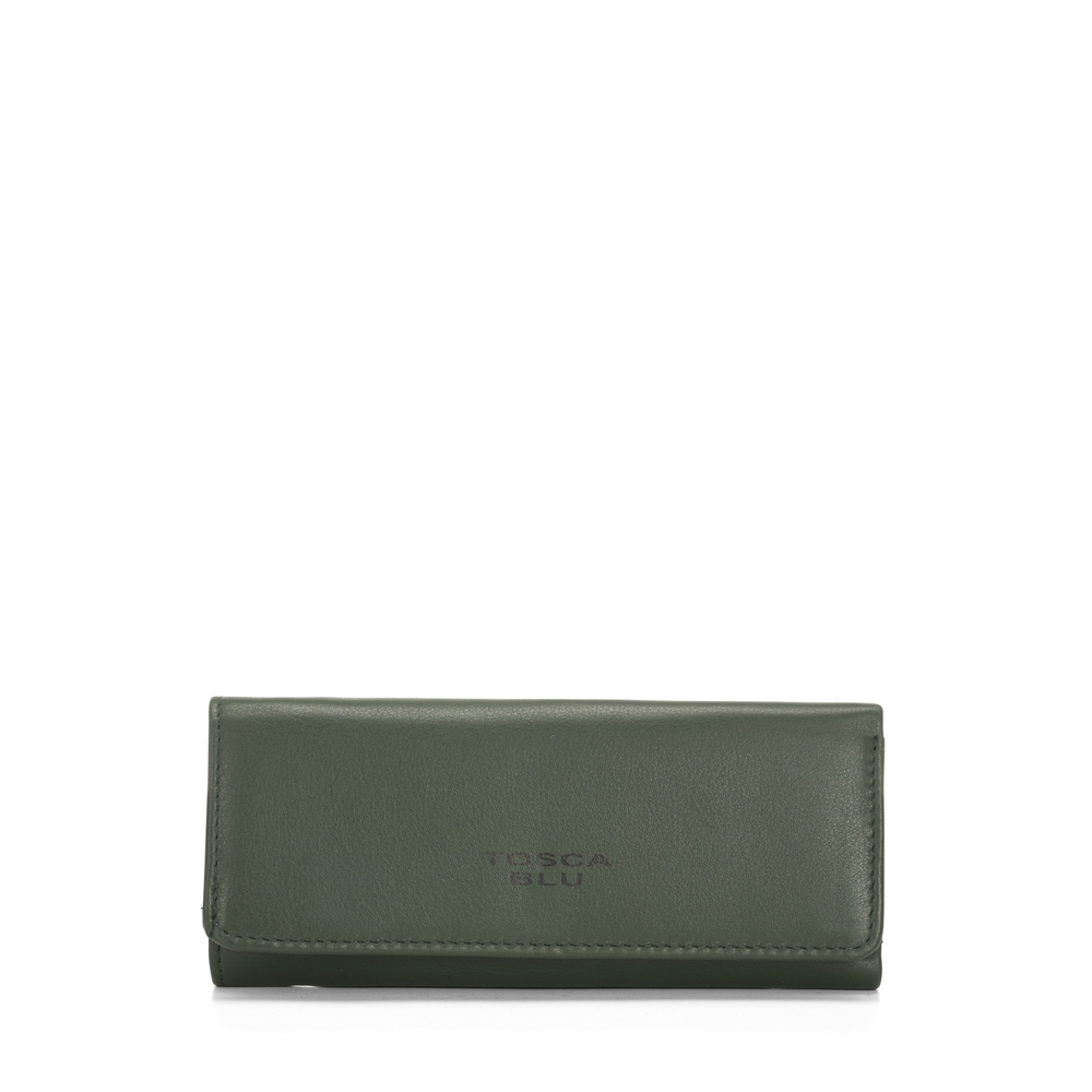 Tosca Blu - Basic Wallets Leather keyring with logo
