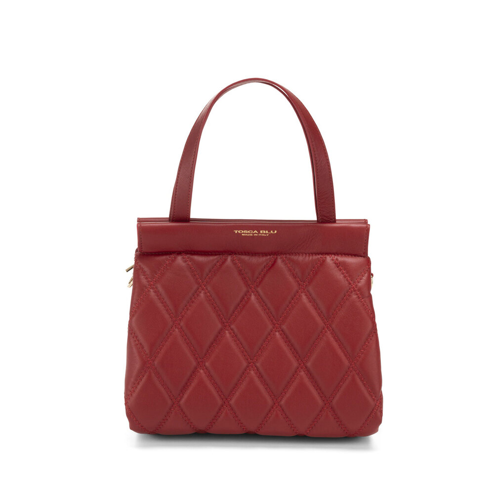 Tosca Blu - Cappuccetto Rosso Quilted leather tote bag